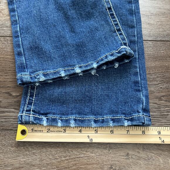 TK Axel Jeans Mens Slim Boot 32x32* Distressed Stretch Cowboy Festival Casual - Picture 10 of 12